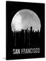 San Francisco Skyline Black-null-Stretched Canvas