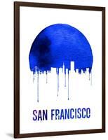 San Francisco Skyline Blue-null-Framed Art Print