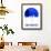 San Francisco Skyline Blue-null-Framed Art Print displayed on a wall