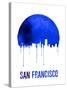 San Francisco Skyline Blue-null-Stretched Canvas