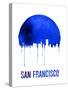 San Francisco Skyline Blue-null-Stretched Canvas