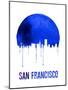 San Francisco Skyline Blue-null-Mounted Art Print