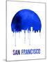 San Francisco Skyline Blue-null-Mounted Art Print