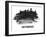 San Francisco Skyline Brush Stroke - Black II-NaxArt-Framed Art Print