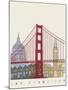 San Francisco Skyline Poster-paulrommer-Mounted Art Print