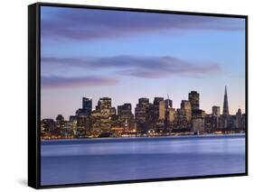 San Francisco skyline seen from Yerba Buena Island-Raimund Koch-Framed Stretched Canvas