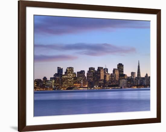 San Francisco skyline seen from Yerba Buena Island-Raimund Koch-Framed Photographic Print