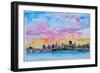 San Francisco Skyline Waterfront with Coit Tower-Markus Bleichner-Framed Art Print