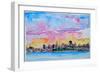 San Francisco Skyline Waterfront with Coit Tower-Markus Bleichner-Framed Art Print