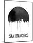 San Francisco Skyline White-null-Mounted Art Print