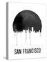 San Francisco Skyline White-null-Stretched Canvas