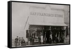 San Francisco Store 1880s-null-Framed Stretched Canvas