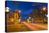 San Francisco Street at Dusk in Historic Downtown Flagstaff, Arizona, USA-Chuck Haney-Stretched Canvas