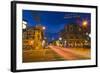 San Francisco Street at Dusk in Historic Downtown Flagstaff, Arizona, USA-Chuck Haney-Framed Photographic Print