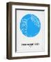 San Francisco Street Map Blue-NaxArt-Framed Art Print