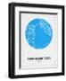 San Francisco Street Map Blue-NaxArt-Framed Art Print