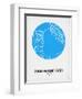 San Francisco Street Map Blue-NaxArt-Framed Art Print