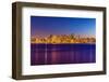 San Francisco Sunset Skyline in California with Reflection in Bay Water USA-holbox-Framed Photographic Print