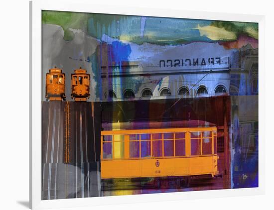 San Francisco Trolley Car-Sisa Jasper-Framed Art Print