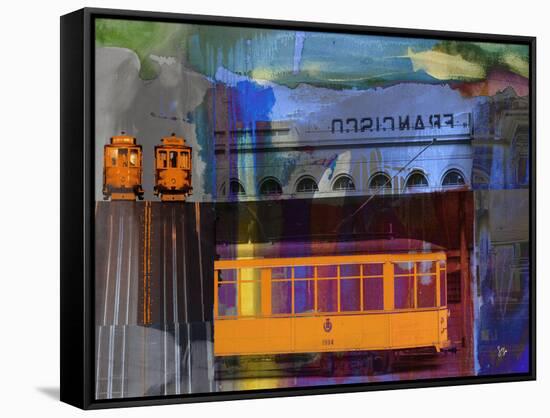 San Francisco Trolley Car-Sisa Jasper-Framed Stretched Canvas