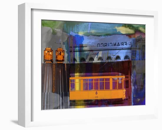 San Francisco Trolley Car-Sisa Jasper-Framed Art Print