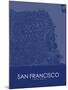 San Francisco, United States of America Blue Map-null-Mounted Poster