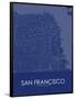 San Francisco, United States of America Blue Map-null-Framed Poster