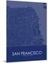 San Francisco, United States of America Blue Map-null-Mounted Poster