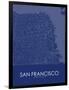 San Francisco, United States of America Blue Map-null-Framed Poster