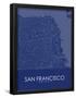 San Francisco, United States of America Blue Map-null-Framed Poster
