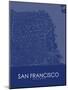 San Francisco, United States of America Blue Map-null-Mounted Poster