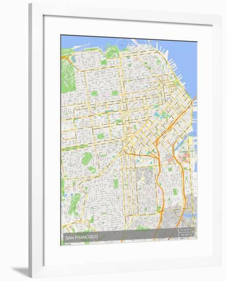 San Francisco, United States of America Map-null-Framed Poster