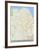 San Francisco, United States of America Map-null-Framed Poster