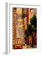 San Francisco Van Ness Cable Car-Markus Bleichner-Framed Art Print