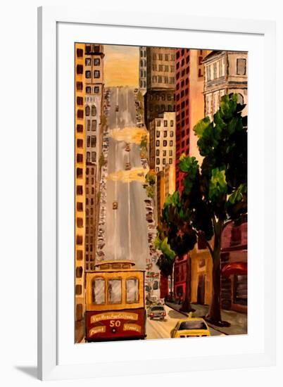 San Francisco Van Ness Cable Car-Markus Bleichner-Framed Art Print