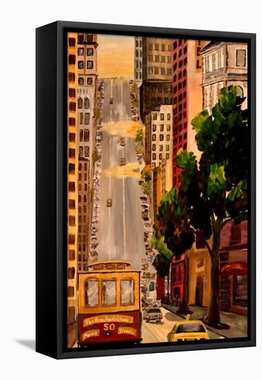 San Francisco Van Ness Cable Car-Markus Bleichner-Framed Stretched Canvas