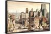 San Francisco View to Bay Brid-Matthew Daniels-Framed Stretched Canvas