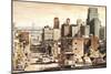 San Francisco View to Bay Brid-Matthew Daniels-Mounted Premium Giclee Print