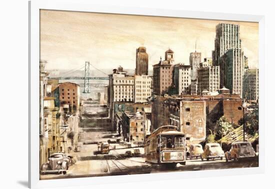 San Francisco View to Bay Brid-Matthew Daniels-Framed Art Print