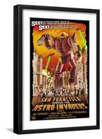 San Francisco vs. The Astro-Invaders-Lantern Press-Framed Art Print