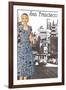 San Francisco Walking Dress I-null-Framed Art Print