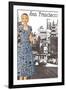 San Francisco Walking Dress I-null-Framed Art Print