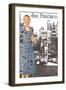 San Francisco Walking Dress I-null-Framed Art Print