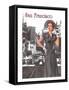 San Francisco Walking Dress II-null-Framed Stretched Canvas