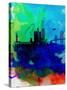 San Francisco Watercolor Skyline 2-NaxArt-Stretched Canvas