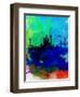 San Francisco Watercolor Skyline 2-NaxArt-Framed Art Print