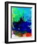 San Francisco Watercolor Skyline 2-NaxArt-Framed Art Print