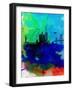 San Francisco Watercolor Skyline 2-NaxArt-Framed Art Print