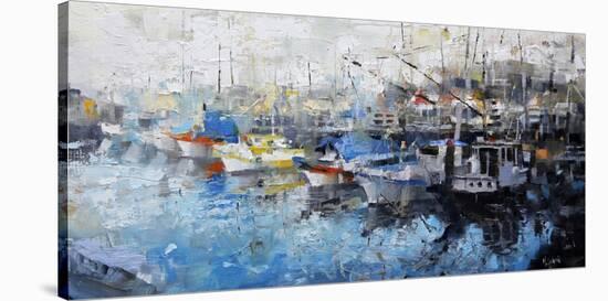 San Francisco Wharf-Mark Lague-Stretched Canvas