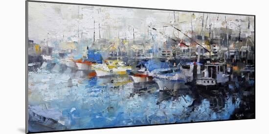 San Francisco Wharf-Mark Lague-Mounted Art Print